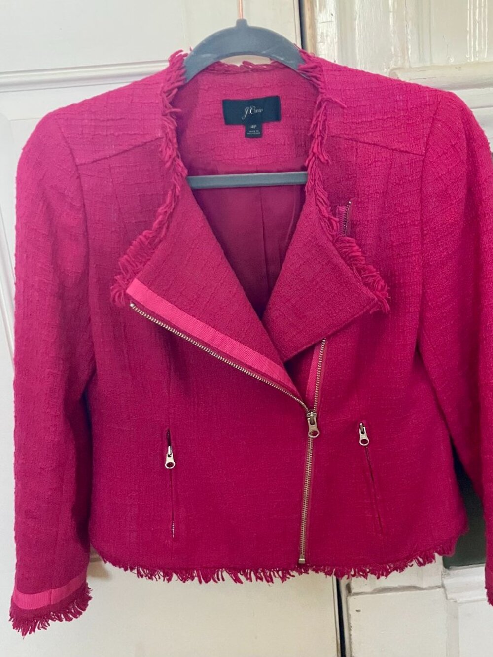 J. Crew 4P tweed moto suit set